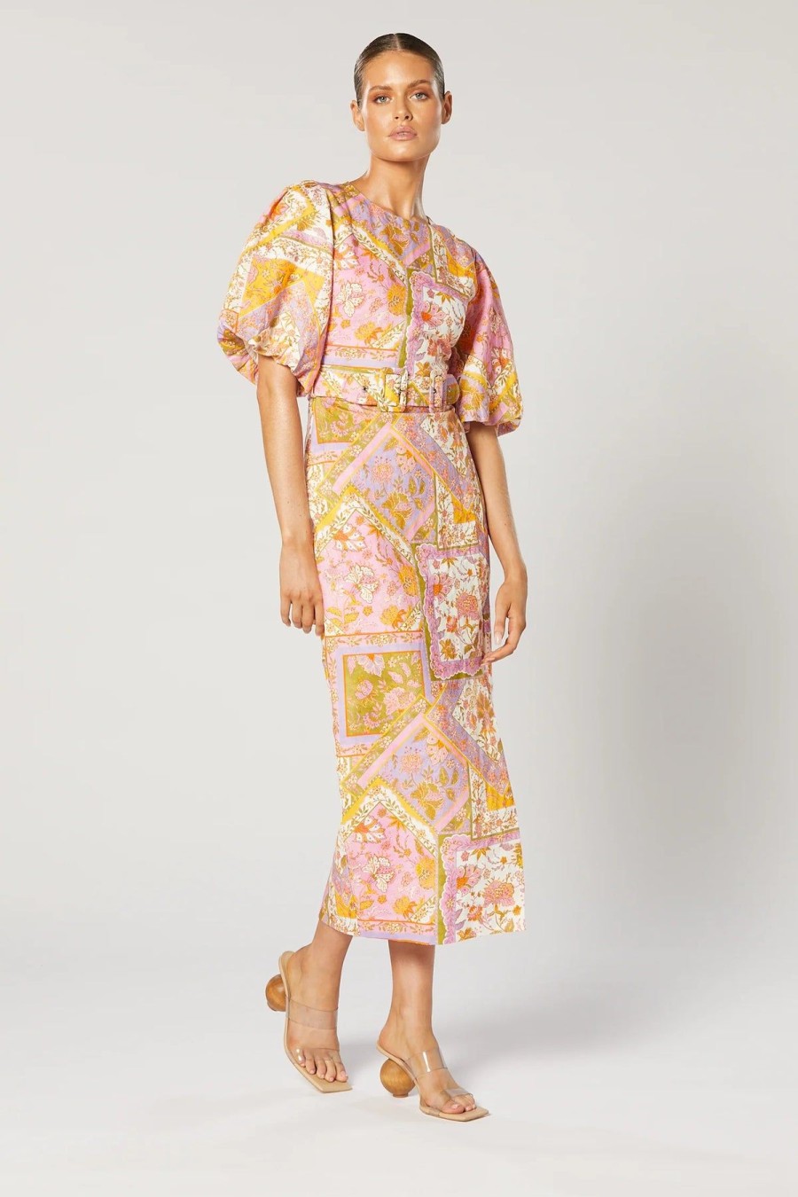 Women Winona Wedding Guest | Winona Harlan Belted Dress-Paisley Print