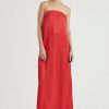 Women Third Form Wedding Guest | Third Form Voyage Strapless Maxi-Crimson