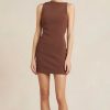 Women Bec & Bridge Wedding Guest | Bec & Bridge Clover Mini Dress-Chocolate