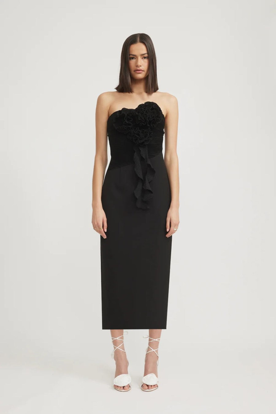 Women Bianca & Bridgett Wedding Guest | Tojha Lorelai Dress-Black