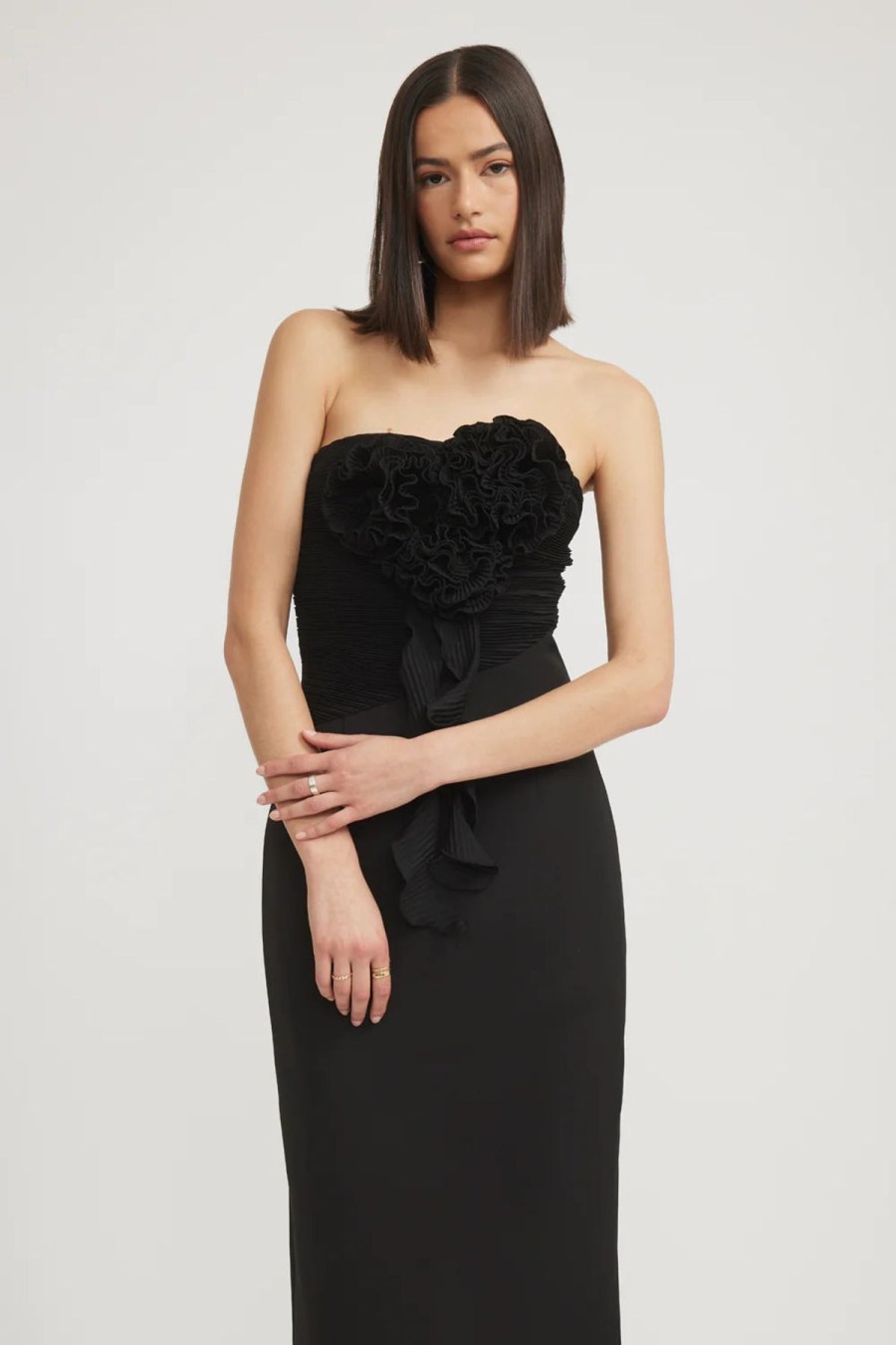 Women Bianca & Bridgett Wedding Guest | Tojha Lorelai Dress-Black