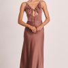 Women Pasduchas Wedding Guest | Pasduchas Seeker Slip Midi-Mahogany