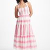 Women Dress Hire AU Engagement | Steele Tusk Dress-Pink Stripe