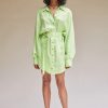 Women Suboo Wedding Guest | Suboo Sky Mini Shirt Dress-Lime