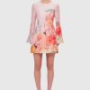 Women Leo Lin Wedding Guest | Leo Lin Suzanne Bell Sleeve Mini Dress-Euphoria Print