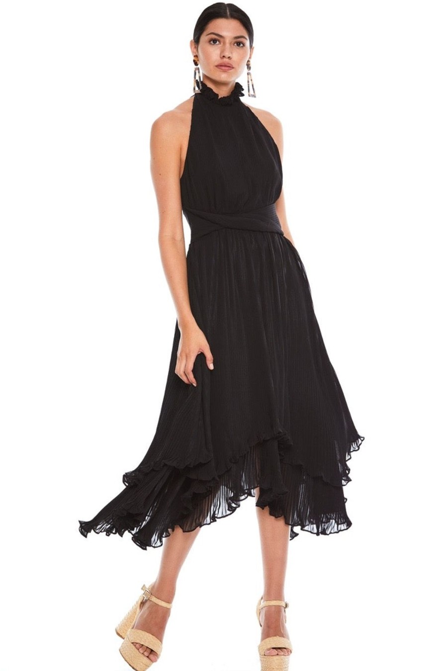 Women Talulah Wedding Guest | Talulah Mystical Midi Dress-Black