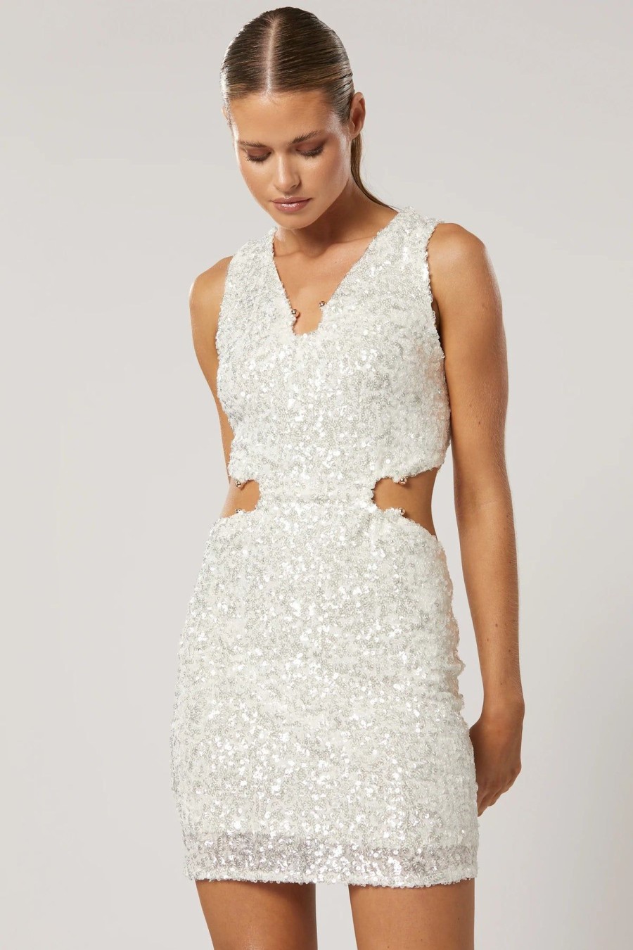 Women Winona Party | Winona Asta Short Dress-White