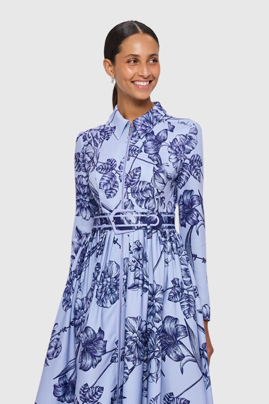 Women Leo Lin Wedding Guest | Leo & Lin Renee Midi Dress-Hyacinth