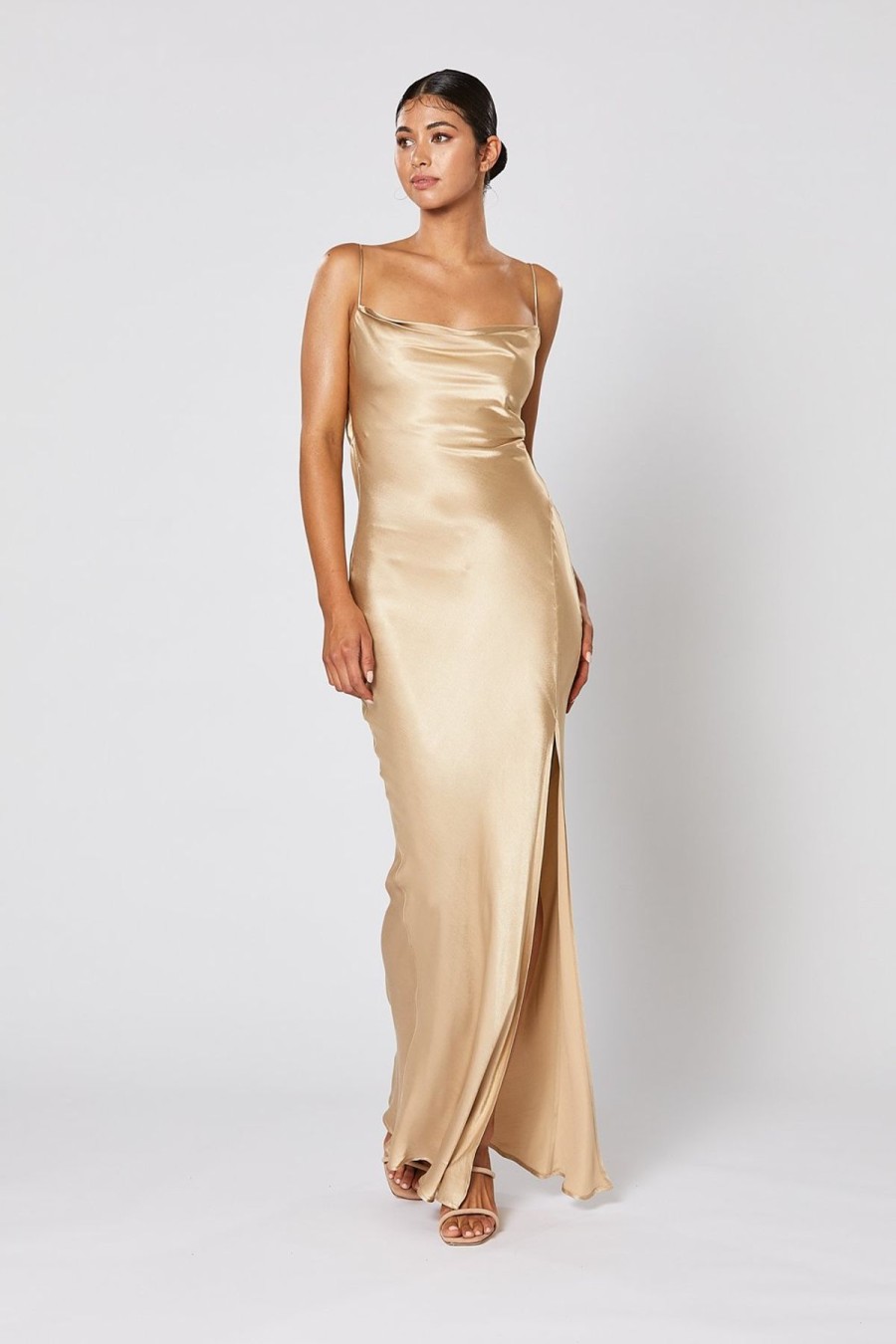 Women Winona Wedding Guest | Winona Cheri Dress-Gold