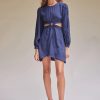 Women Suboo Wedding Guest | Suboo Anika Ring Front Mini Dress-Navy