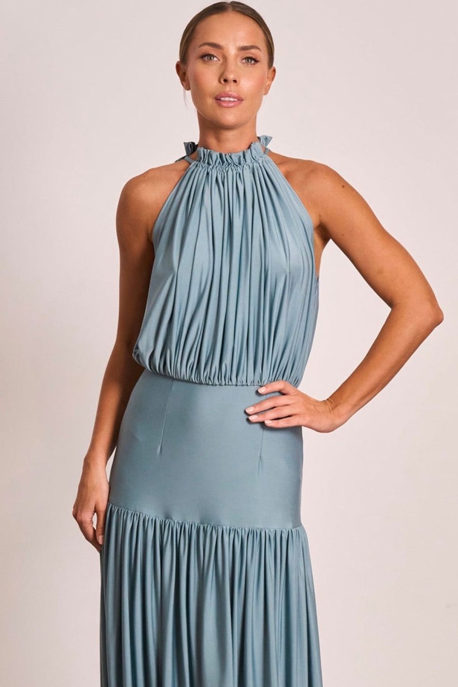 Women Pasduchas Wedding Guest | Pasduchas Two'S Company Midi Dress-Eucalyptus