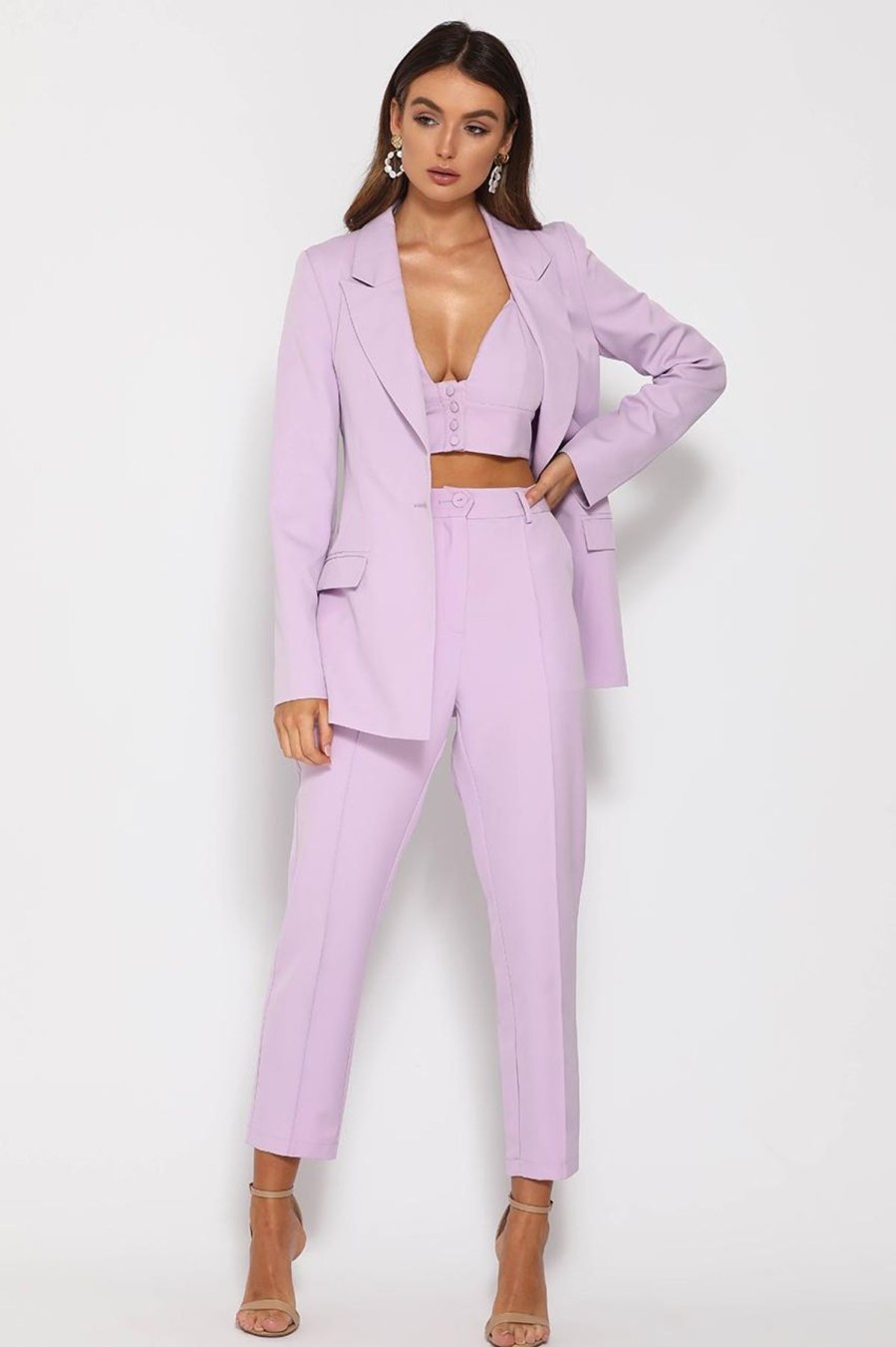 Women Dress Hire AU Sets | Runaway The Label Need Want Pants-Lilac