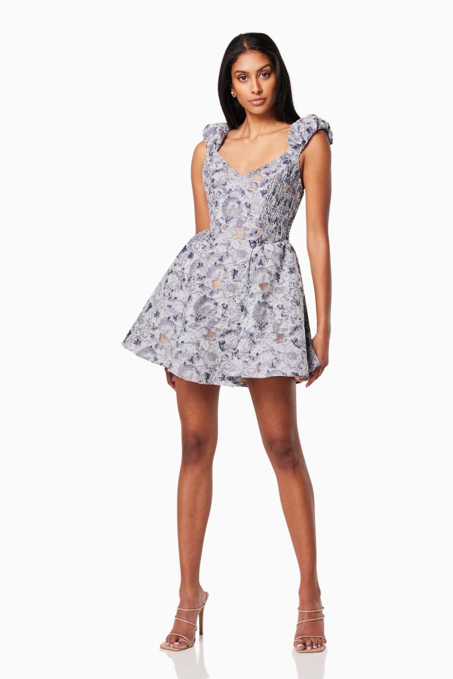 Women Elliatt Wedding Guest | Elliatt Doves Dress-Slate Blue