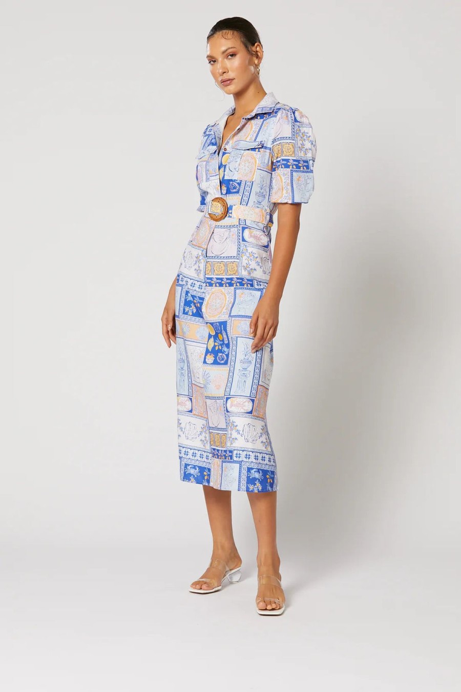 Women Winona Wedding Guest | Winona Amalfi Midi Dress-Multi