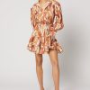 Women Winona Wedding Guest | Winona Tundra Short Dress-Print