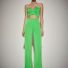 Women Dress Hire AU Sets | Kianna Shim Flare Pant-Green