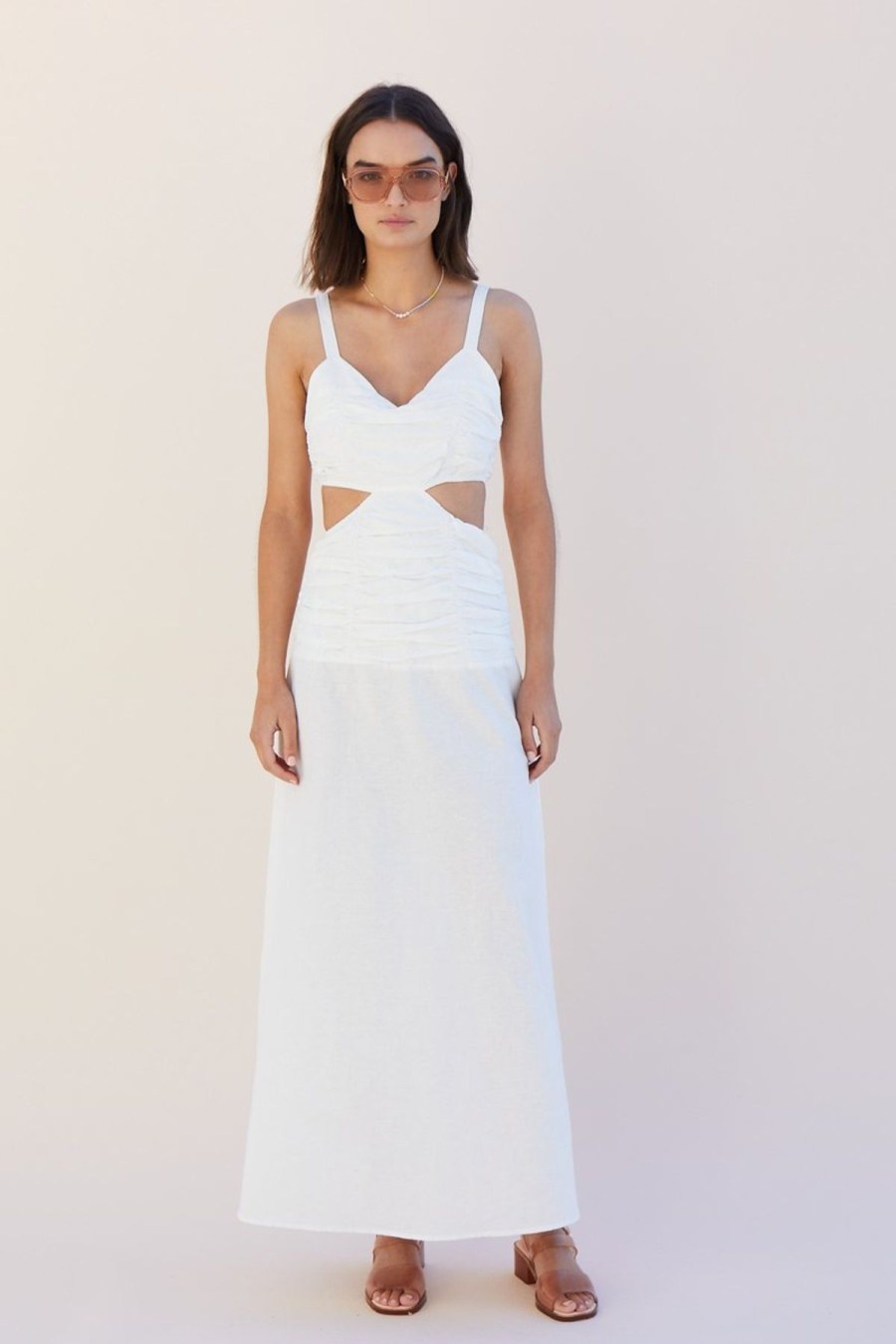 Women Suboo Wedding Guest | Suboo Aster Cutout Maxi Dress-White