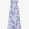 Women Sonya Wedding Guest | Sonya Nour Paisley Floral Maxi Dress-Blue Paisley