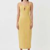 Women Dress Hire AU Wedding Guest | Camilla & Marc Brixton Dress-Mustard