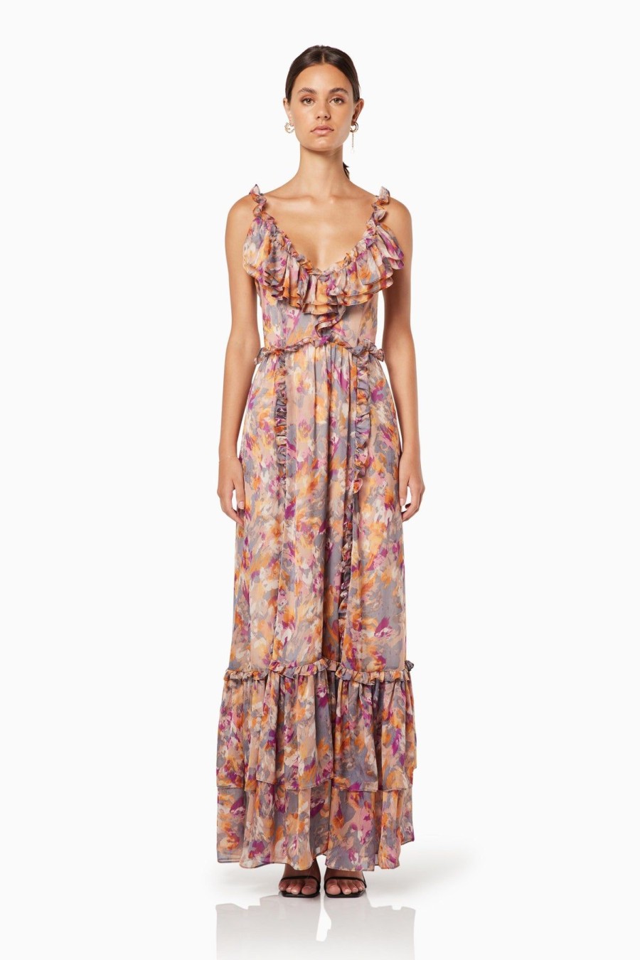 Women Elliatt Race Day | Elliatt Estate Maxi Dress-Multi