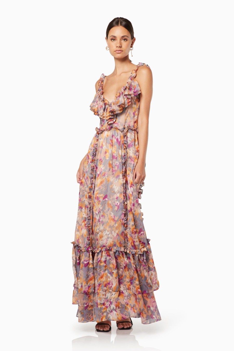 Women Elliatt Race Day | Elliatt Estate Maxi Dress-Multi