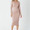 Women Suboo Wedding Guest | Suboo Celeste Cut Out Midi Dress-Blush