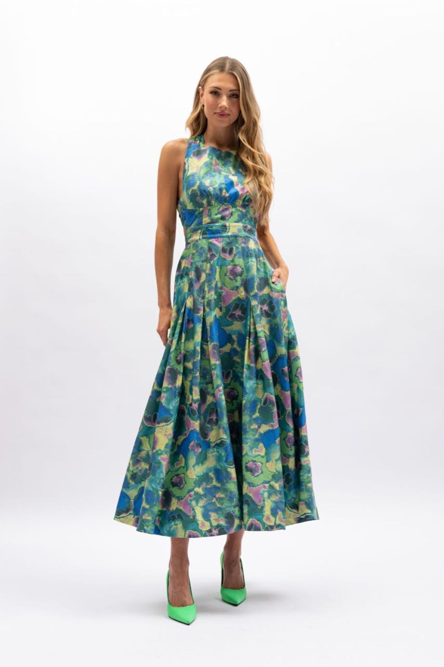 Women Aureta Wedding Guest | Aureta Elke Maxi Dress-Aquatic