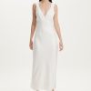 Women Third Form Party | Third Form Magnetic Camisole Bias Slip Dress-Off White