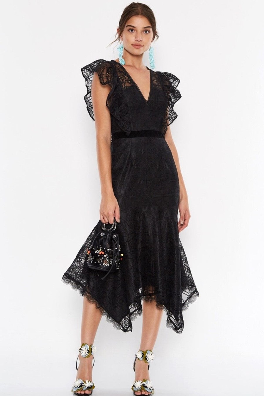 Women Talulah Wedding Guest | Talulah Feminino Midi Dress-Black