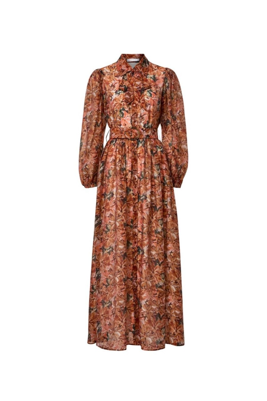 Women Sofia Irina Race Day | Sofia Irina Maxi Shirt Dress-Orange