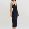 Women Suboo Wedding Guest | Suboo Asha Splice Slip Dress-Black