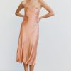 Women Third Form Wedding Guest | Third Form Crush Bias Cowl Slip Dress-Guava