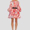 Women Leo Lin Wedding Guest | Leo & Lin Alexandra Belted Mini Dress-Roma Print