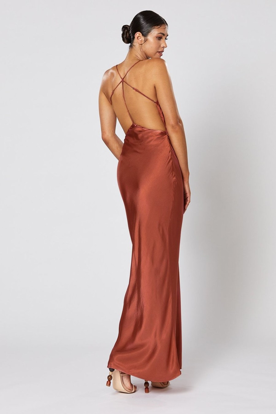 Women Winona Wedding Guest | Winona Alma Dress-Copper