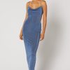 Women Winona Wedding Guest | Winona Daje Cowl Dress-Blue