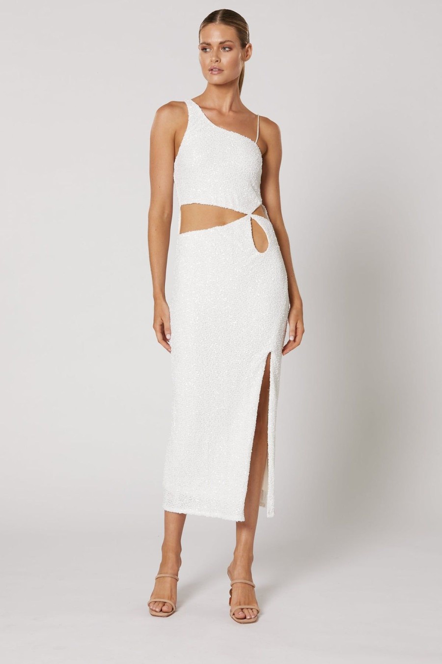 Women Winona Party | Winona Talei Midi Dress-White