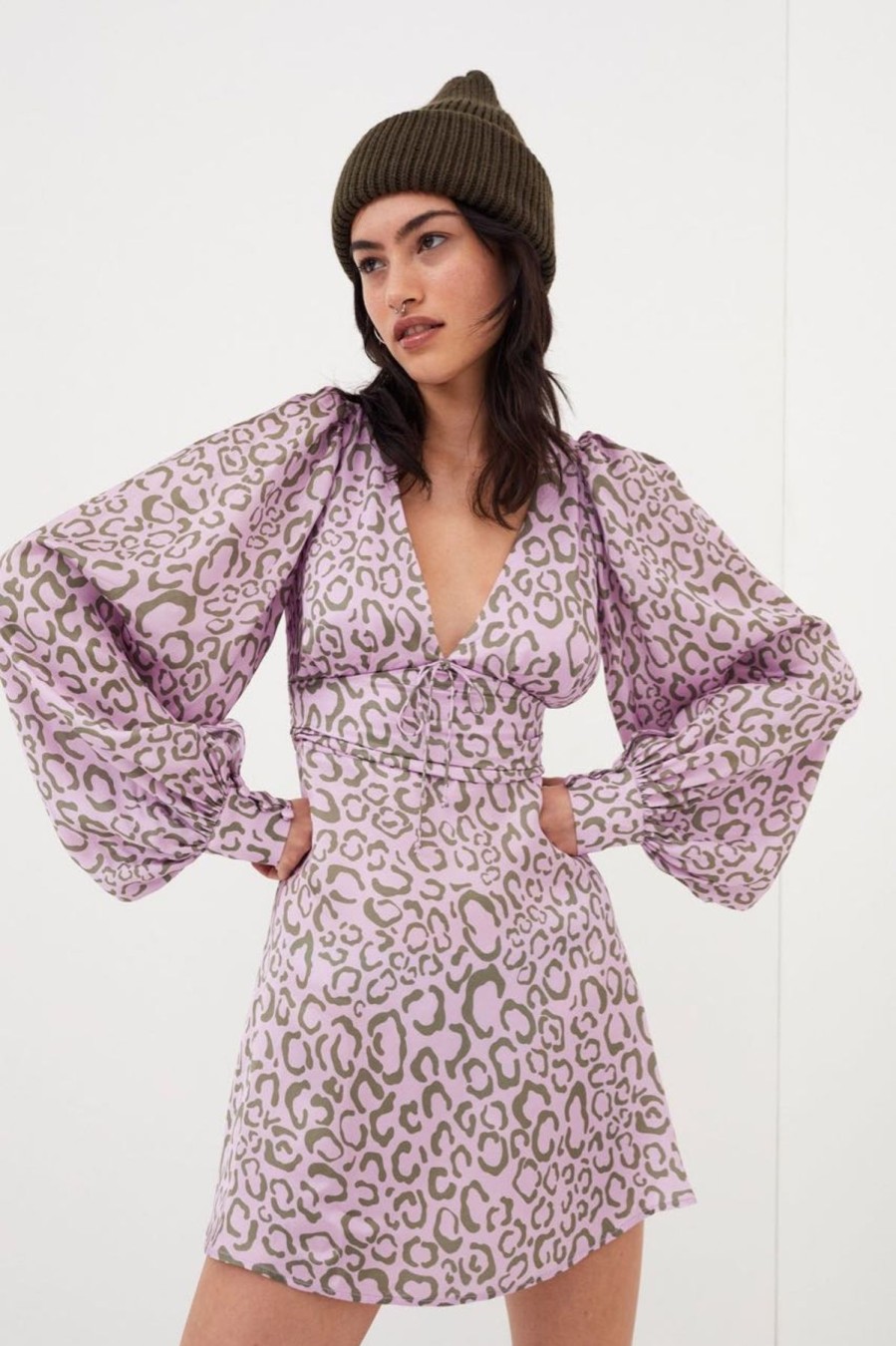 Women For Love & Lemons Wedding Guest | For Love & Lemons June Mini Dress-Purple