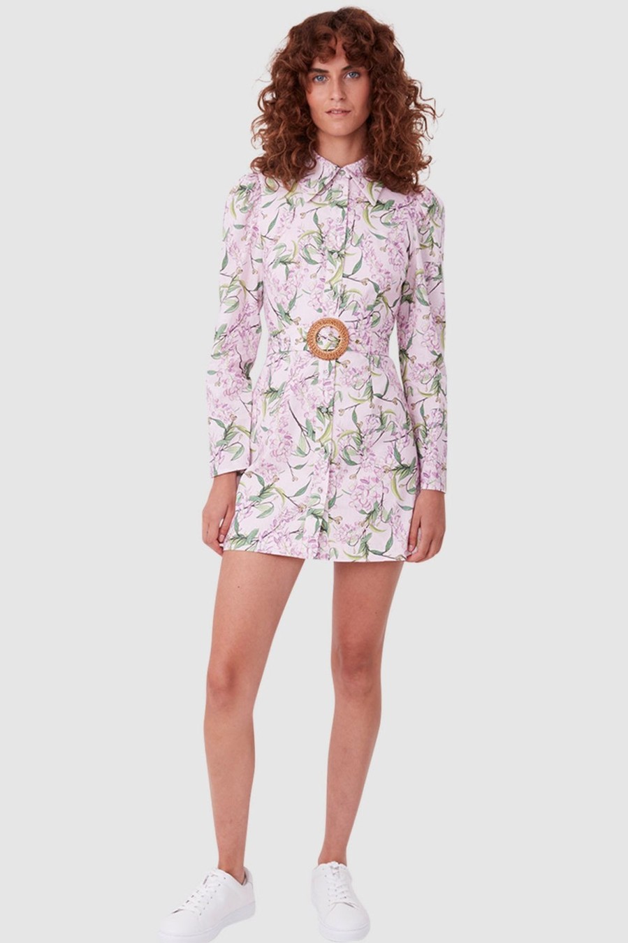 Women Torannce Wedding Guest | Torannce Edie Shirt Dress-Watercolour Floral Pink