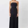 Women Bianca & Bridgett Wedding Guest | Bianca & Bridgett Mara Pleated Dress-Black