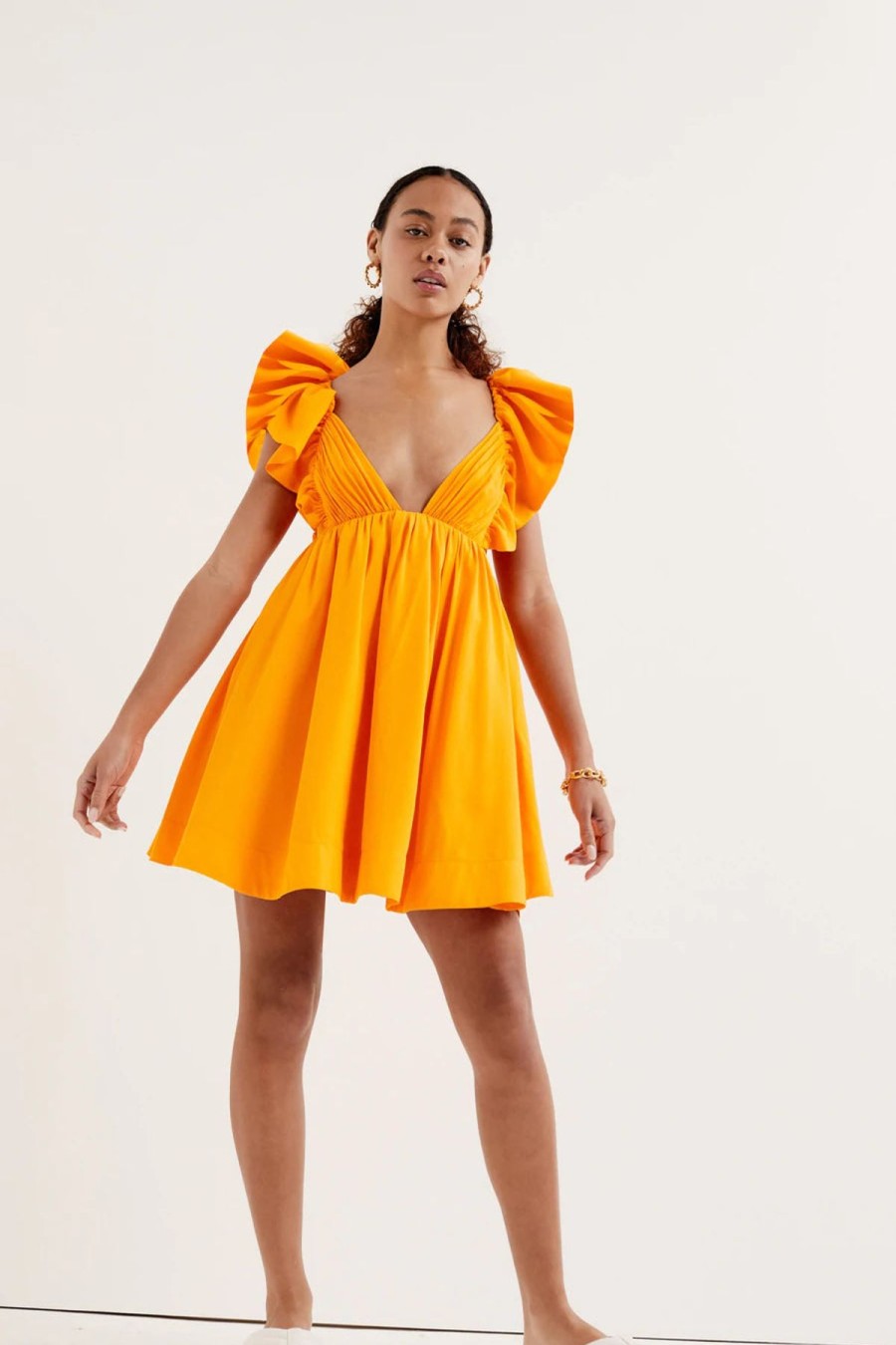 Women For Love & Lemons Party | For Love & Lemons Clementine Mini Dress-Orange