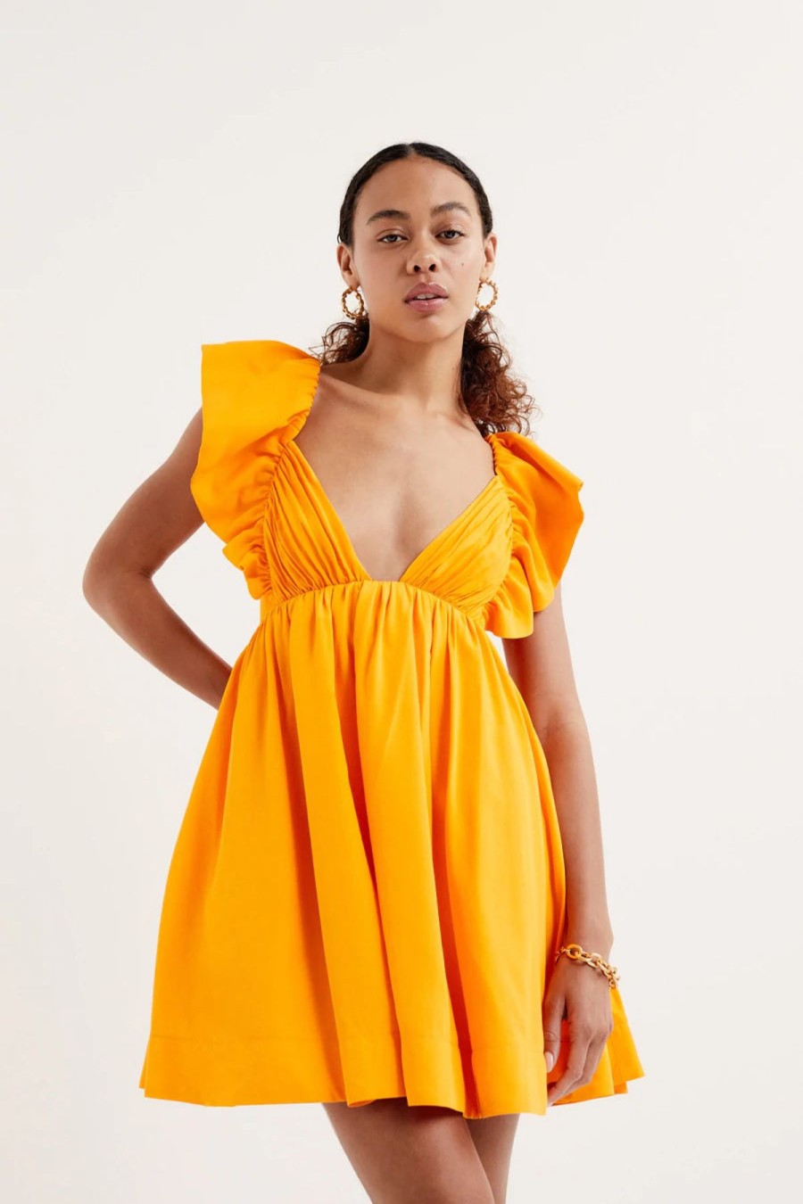 Women For Love & Lemons Party | For Love & Lemons Clementine Mini Dress-Orange