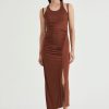 Women Third Form Wedding Guest | Third Form Push Pull Tank Dress-Cinnamon