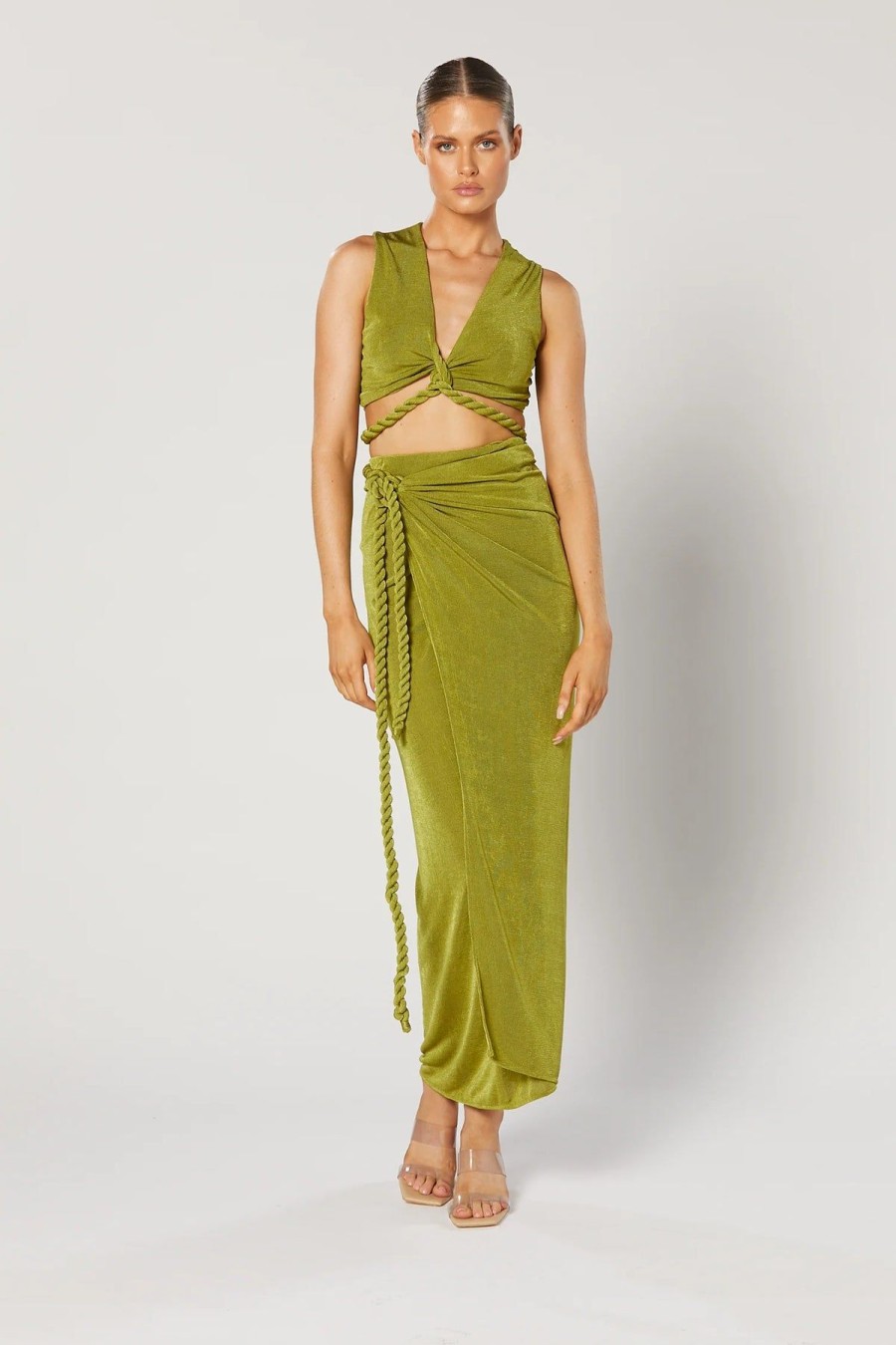 Women Winona Sets | Winona Valor Wrap Top-Green