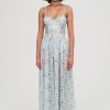 Women For Love & Lemons Wedding Guest | For Love & Lemons Ceceila Lace Maxi Dress-Blue