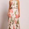 Women Pasduchas Wedding Guest | Pasduchas Palmarosa High Midi Dress-Ivory Floral