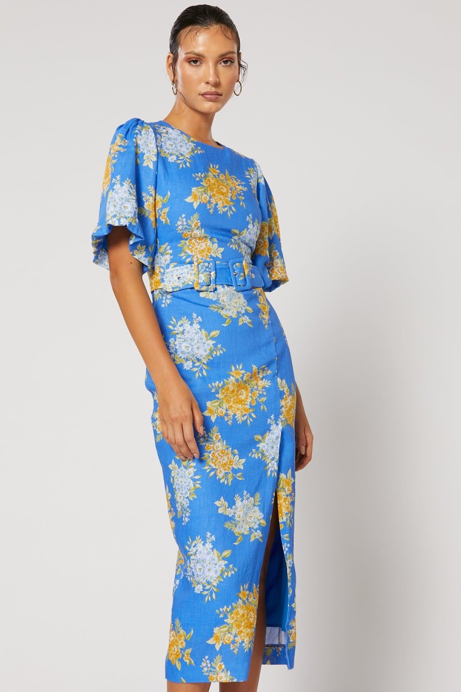 Women Winona Wedding Guest | Winona Cici Blousen Dress-Blue Print