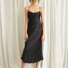 Women Third Form Wedding Guest | Third Form Waters Edge Bias Slip Dress-Black