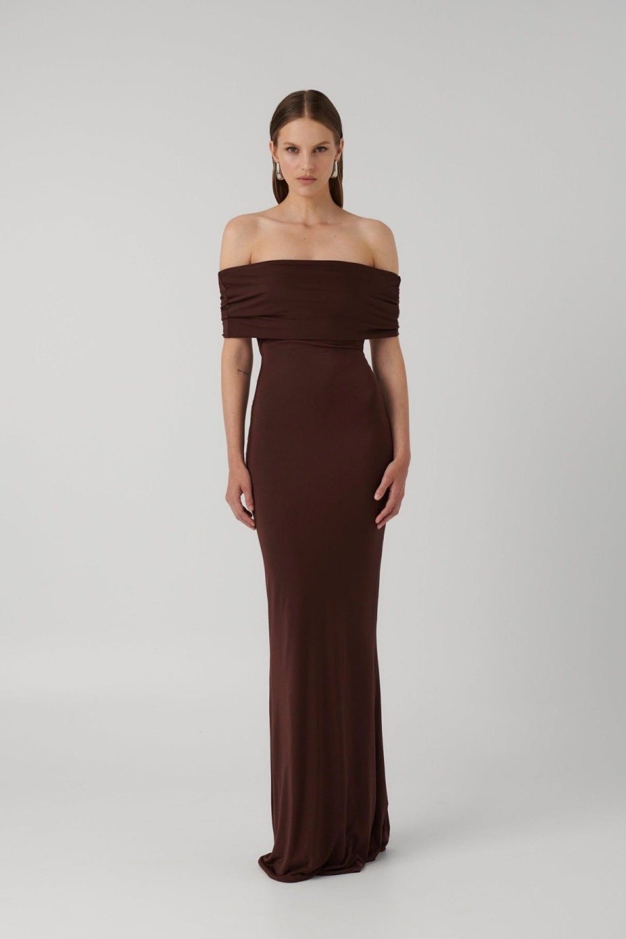 Women Effie Kats Wedding Guest | Effie Kats Viela Gown-Coffee