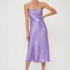 Women Third Form Wedding Guest | Third Form Crush Bias Cowl Dress-Violet