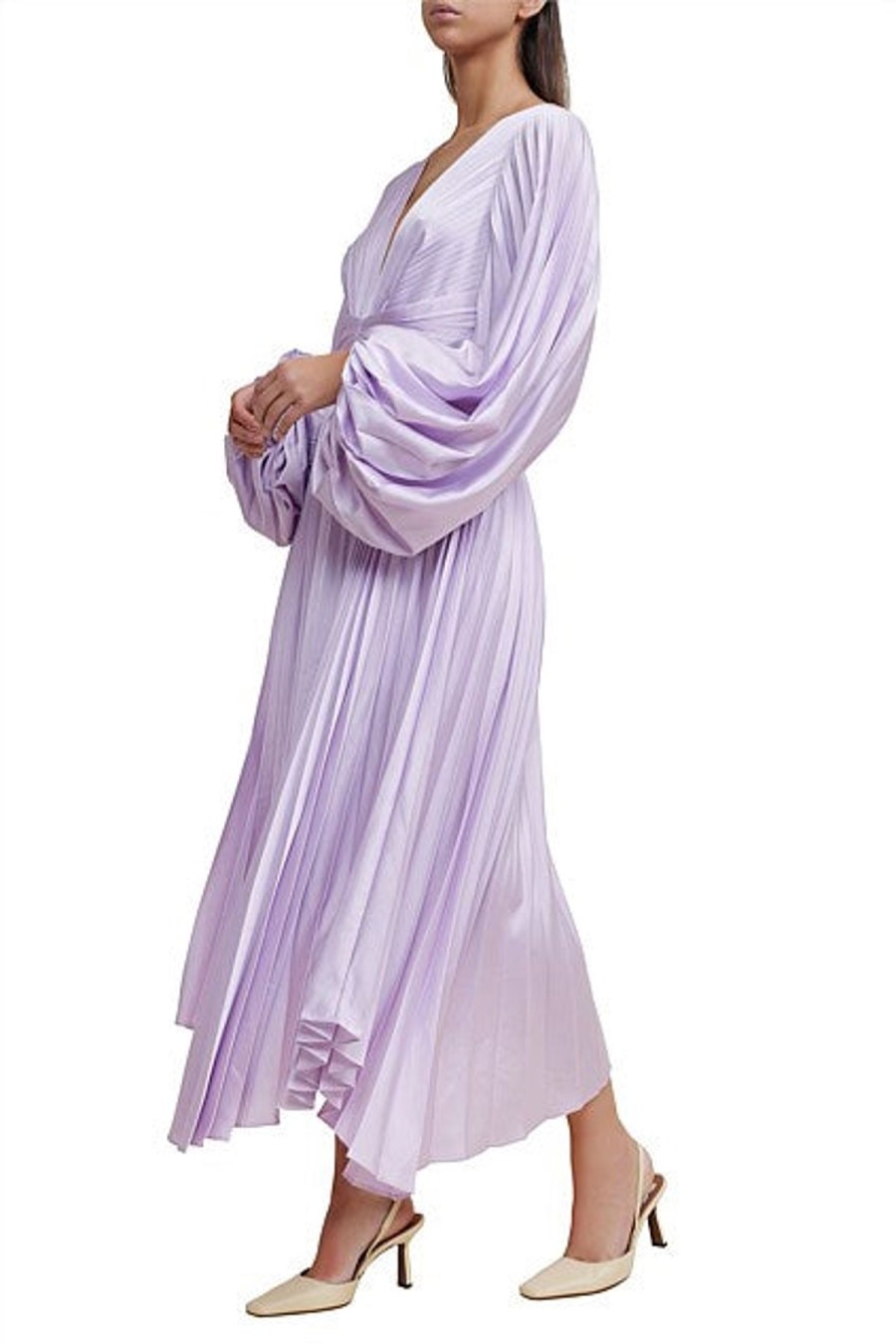 Women Acler Wedding Guest | Acler Palms Pleat Dress-Lilac